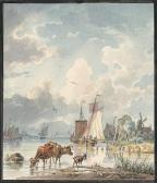 WAGNER J,Niederländische Flußlandschaft mit Vieh,1840,Galerie Bassenge DE 2012-11-29
