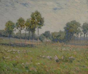 WAGNER Jacob 1852-1898,Spring Landscape,Skinner US 2017-09-27