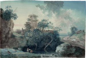 WAGNER Johann Georg,Hügelige Landschaft mit einem Gehöft; Felsige Land,Galerie Bassenge 2020-11-25