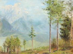 WAGNER Olga 1873-1963,Mountainscape from Austria,1896,Bruun Rasmussen DK 2018-02-26