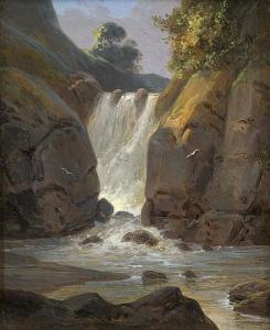 WAGNER Otto 1841-1918,Der Wasserfall von Geroldsau bei Baden-Baden,1850,Galerie Bassenge 2017-12-01