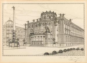 WAGNER Otto 1841-1918,Design for the Kaiser Joseph Stadtmuseum,im Kinsky Auktionshaus AT 2020-03-04