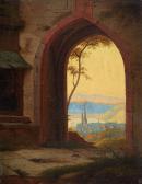 WAGNER Philipp Jakob 1812-1877,View through an Archway,Lempertz DE 2016-03-16