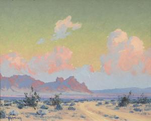 WAGONER Harry B 1889-1950,Clouds over a desert landscape,John Moran Auctioneers US 2010-06-15