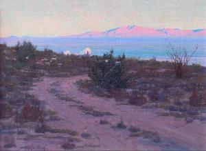 WAGONER Harry B 1889-1950,Desert Sunset,Jackson Hole US 2022-02-18