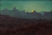 WAGONER Harry B 1889-1950,While the Desert Sleeps,1937,Burchard US 2020-04-19