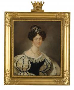 WAHLBERGSON Erik 1808-1865,Porträtt av kronprinsessan Josefina i svenska ,Stockholms Auktionsverket 2012-06-12