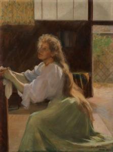 WAHLROOS Dora 1870-1947,Study for Inspiration,1895,Jackson's US 2021-07-14