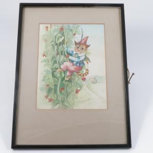 WAIN Louis William 1860-1939,a cat climbing a bean stalk,Serrell Philip GB 2018-05-03