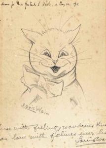 WAIN Louis William 1860-1939,CAT WITH BOW TIE,Christie's GB 2015-10-08