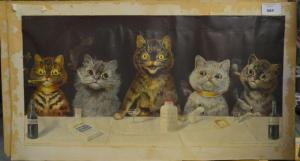WAIN Louis William 1860-1939,Cats,1896,Andrew Smith and Son GB 2014-05-20