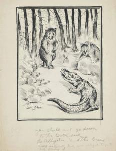 WAIN Louis William 1860-1939,The alligator and the bears,Christie's GB 2013-07-24