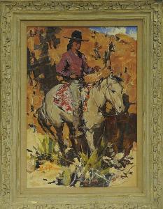 WAIT Thelma 1900-1900,Indian on Horseback,Clars Auction Gallery US 2014-05-17