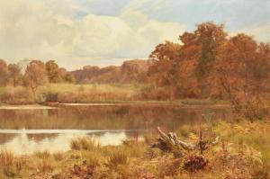 WAITE Edward Wilkins 1854-1924,A Silent Pool - Autumn,1887,Dreweatts GB 2021-12-14