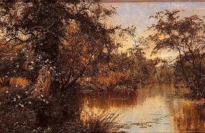 WAITE Edward Wilkins 1854-1924,Fishing by a quiet river,Bonhams GB 2004-04-27