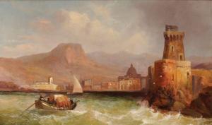 WAKE John Cheltenham 1858-1875,A Neapolitan Coastal Scene,John Nicholson GB 2018-04-25