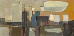 WAKEFIELD Larry 1925-1997,Interior with Books & mirror,Rosebery's GB 2020-11-04