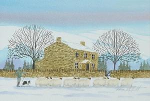 WAKEFIELD Mark,SHEEP IN THE SNOW,Ross's Auctioneers and values IE 2014-11-05