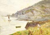 WALBOURN Ernest Charles 1872-1927,A CORNISH COVE WITH FIGURES IN A MEADOW,Sworders GB 2018-07-11