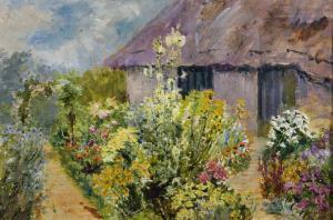 WALBOURN Eva 1872-1927,A Cottage Garden Scene,John Nicholson GB 2019-10-02