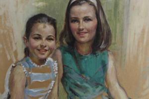 WALBOURN Peter 1910-2002,portrait of two sisters,Reeman Dansie GB 2021-01-26
