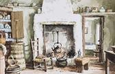 WALBY Gerald,IRISH COTTAGE INTERIOR,Ross's Auctioneers and values IE 2019-10-09