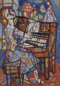 WALCH Charles 1898-1948,La Pianiste,Ader FR 2019-10-08