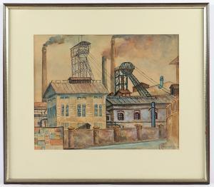 WALCHEREN P.A.V 1876-1949,Fabrik mit Fördertürmen,1919,Von Zengen DE 2021-06-18