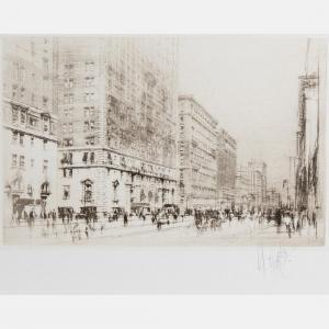 WALCOT William 1874-1943,Park Avenue,1923,Gray's Auctioneers US 2018-11-14