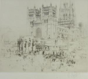 WALCOT William 1874-1943,Westminster Abbey London,David Duggleby Limited GB 2016-03-11