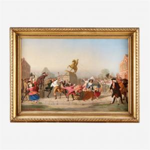 WALCUTT William,Two works: Toppling the Statue of King George III ,1854-1855,Freeman 2020-11-10