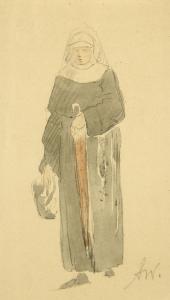 WALDHAUSER Anton 1835-1913,A Study of a Nun,Palais Dorotheum AT 2012-11-24