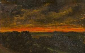 WALDHAUSER Anton 1835-1913,Landscape at Sunset,Palais Dorotheum AT 2017-11-25
