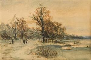 WALDHAUSER Anton 1835-1913,Winter Landscape,Palais Dorotheum AT 2018-03-10