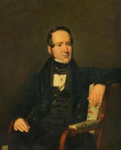 WALDMULLER Ferdinand Georg 1793-1865,Bildnis des Philipp Managetta von Lerchena,1838,Galerie Koller 2024-03-22