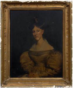 WALDO # JEWETT 1800-1800,wedding portrait of young woman,1830,Brunk Auctions US 2008-01-05