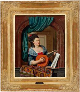 WALDORP Jan Gerard 1740-1808,Suonatrice di liuto seduta alla finestra,Palais Dorotheum AT 2007-10-17