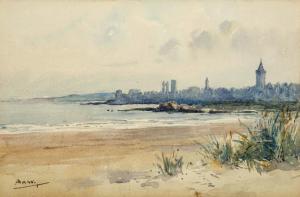 WALKER Ada Hills 1879-1955,A VIEW OF THE TOWN OF ST ANDREWS,Graham Budd GB 2017-11-13