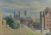 WALKER ALEX,York Minster from the city walls,1970,Burstow and Hewett GB 2013-08-28