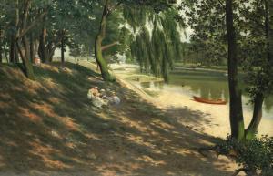 WALKER Charles J 1800-1800,A picnic on Hampstead Heath,1907,Bonhams GB 2018-03-20