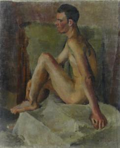 WALKER D.E,male nude,Burstow and Hewett GB 2013-09-25