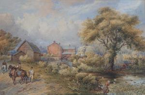 WALKER E.,Farm scene,1878,Mallams GB 2010-10-13