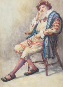 WALKER E.A 1855-1929,Studies of a man in 16th Century dress,Woolley & Wallis GB 2009-09-02
