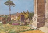 WALKER Edward 1879-1955,Children lying in the churchyard,Woolley & Wallis GB 2013-03-13