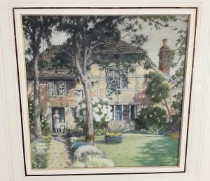 WALKER Edward 1879-1955,cottage and garden,Reeman Dansie GB 2023-03-19