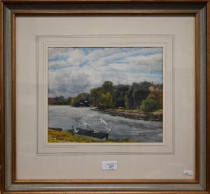 WALKER Edward 1879-1955,The Thames near Teddington,Andrew Smith and Son GB 2022-01-15