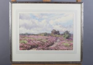 WALKER Florence Raingill 1934,Heather Time, Brimham Rocks, Nidderdale,Morphets GB 2022-09-08