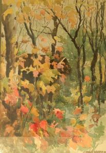 WALKER Harold E 1890,Fall Landscape,Rachel Davis US 2015-09-12