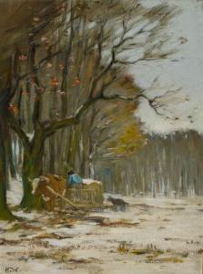 WALKER Horatio 1858-1938,First Snow, Île d'Orléans,1955,Heffel CA 2019-05-29