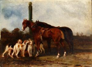 WALKER James Alexander 1831-1898,Cavalli e cani,Cambi IT 2024-02-29